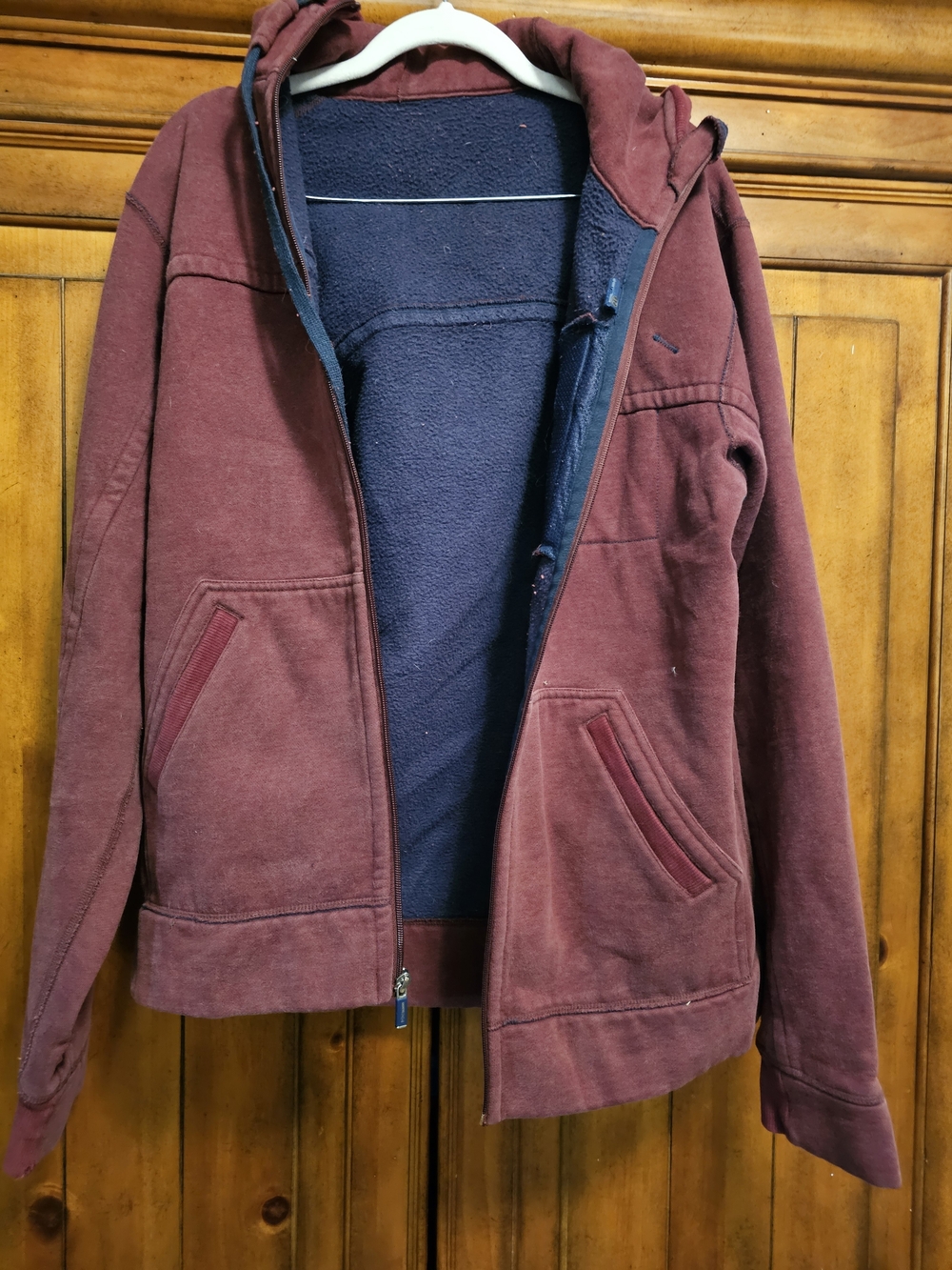 Lululemon Maroon Scuba Hoodie Full Zip Classic Embroidered Logo